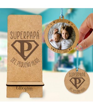 Pack Regalo Día del Padre Superhéroe, regalo abuelo, regalo papá, Alegría Estudio