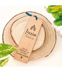 Punto de Libro de Madera para Eventos, regalo invitado comunión, marca páginas boda, Alegría Estudio