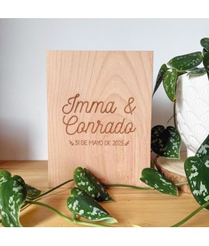 Marco de Fotos Libro, regalo para los padres de los novios, regalo personalizado boda, Alegría Estudio