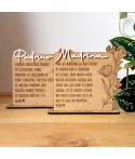 Mini Placa de Madera Personalizada, regalo madrina, regalo padrinos bautizo, Alegría Estudio