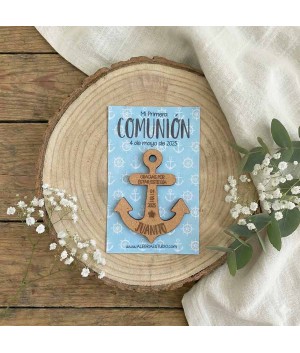 Detalle Recordatorio Ancla, imanes boda, detalle comunión, Alegría Estudio