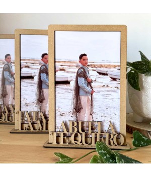 PORTAFOTOS DE MADERA...