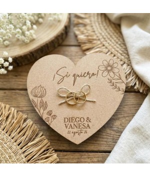 PORTA ANILLOS CORAZÓN