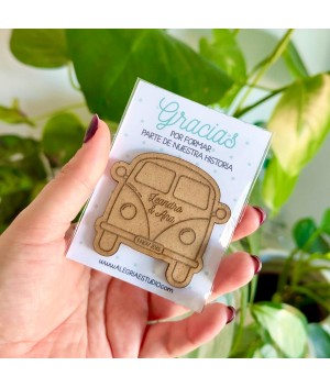 Regalos invitados bodas, detalles invitados, detalle furgo boda, regalo furgo boda, Alegría Estudio