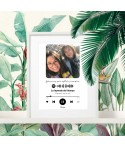 Lámina Personalizada Spotify, lámina decorativa, placa spotify, Alegría Estudio