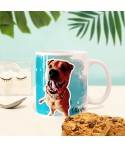 Taza Personalizada Acuarela, taza regalo, taza perro, Alegría Estudio