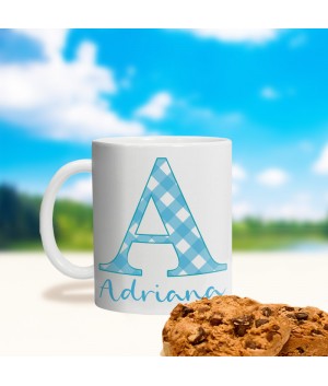 Taza Personalizada Vichy, taza barata, regalo personalizado, Alegría Estudio