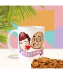 Taza Personalizada Memoji, taza con foto, tazas originales, Alegría Estudio