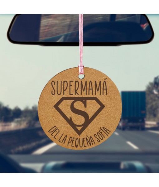 Adorno para Retrovisor Superhéroe, regalo dia de la madre, regalo barato, Alegría Estudio