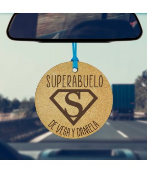 Adorno para Retrovisor Superhéroe, regalo original, regalos personalizados, Alegría Estudio