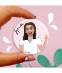 Chapas Personalizadas para Sanitarios, chapa personalizada sanidad, regalos originales, Alegría Estudio