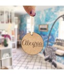 Llavero Personalizado con tu Logo, llaveros de madera, regalos empresas, Alegría Estudio