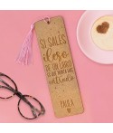 Marcapáginas Personalizado con Frase, macapáginas de madera, regalo personalizado, Alegría Estudio