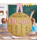 Placa para Profes Nombres, regalos para maestros, regalos para profesores, Alegría Estudio