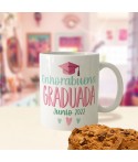 Taza Personalizada Graduación, taza fin de curso, taza graduación foto, Alegría Estudio