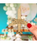 Detalle Recordatorio Avión, detalles para eventos, detalles originales bodas, Alegría Estudio
