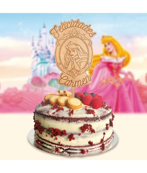 Cake Topper Princesa Disney, decoración para tarta disney, adorno para tarta princesa, Alegría Estudio
