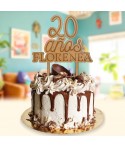 Cake Topper Classic, cake topper cumpleaños, decoración para tarta, Alegría Estudio