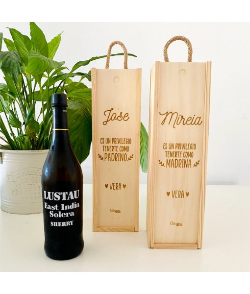 Caja para Botella de Vino, estuche personalizado para botella de vino, caja vino personalizada, Alegría Estudio