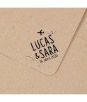 Sello para Boda, sellos de madera para bodas personalizados, sello de madera personalizado boda, Alegría Estudio