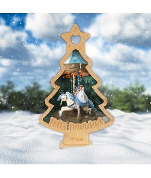 Árbol de Navidad con Foto, árbol de navidad personalizado, arbol de navidad personalizado foto, Alegría Estudio