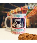 Taza Ecografía Navidad, taza embarazada Navidad, taza personalizada ecografía, Alegría Estudio