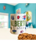 Taza personalizada con sus dibujos, taza dia del padre, con dibujos de niños, Alegría Estudio